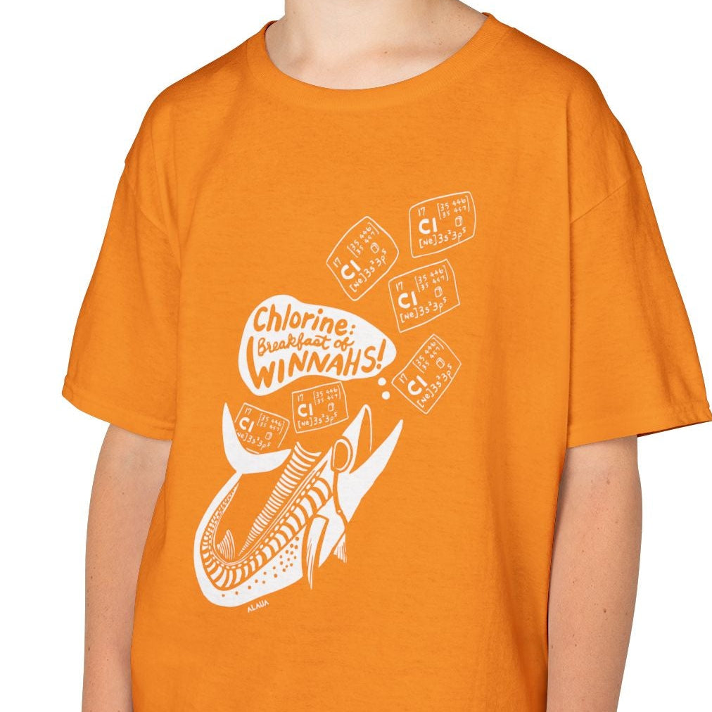 Keiki Swimmer T-Shirt - Chlorine: Breakfast of Winnahs!