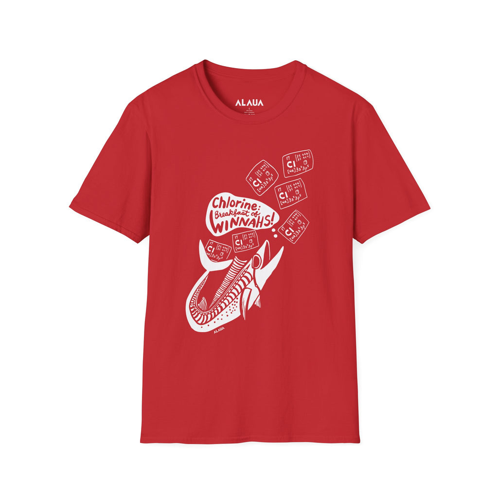 Adult Unisex Swimmer T-Shirt - Chlorine: Breakfast of Winnahs!