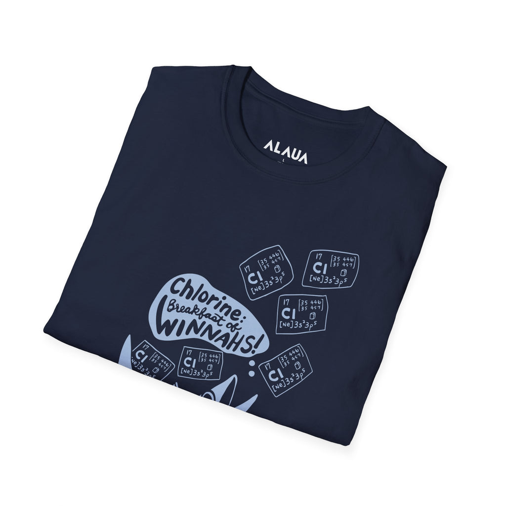 Adult Unisex Swimmer T-Shirt - Chlorine: Breakfast of Winnahs!