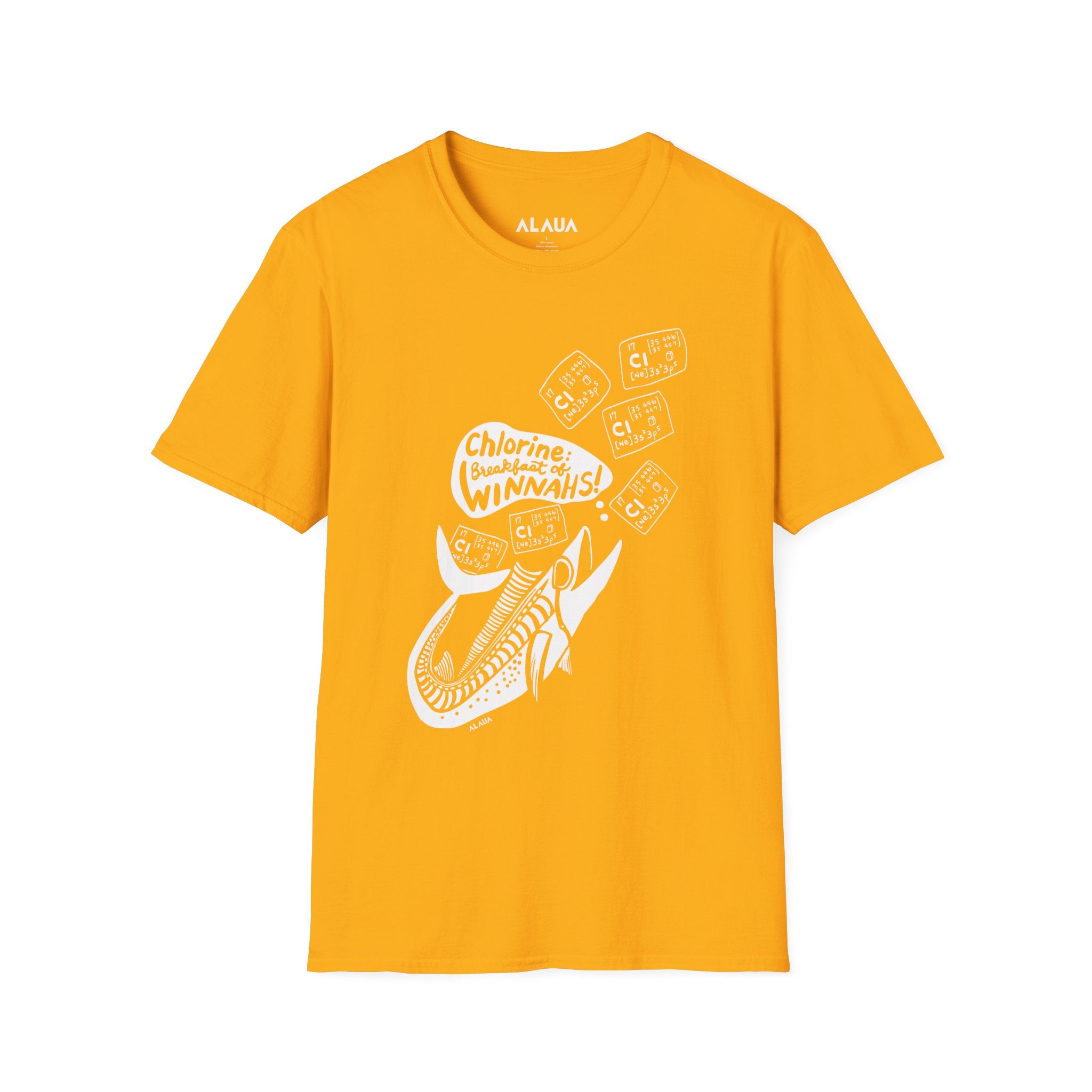 Adult Unisex Swimmer T-Shirt - Chlorine: Breakfast of Winnahs!