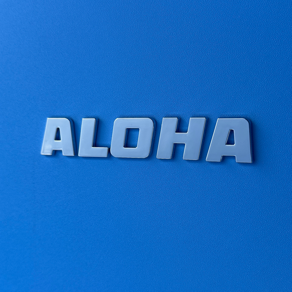 Cherreh Chromes Silver ALOHA Chrome Car Decal