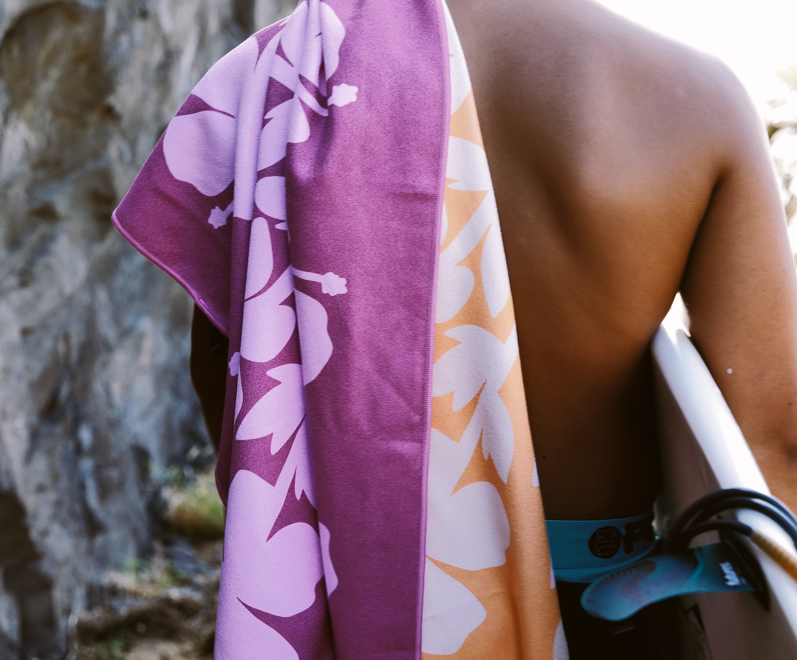 Hibiscus Hawaiian Quilt Anywhere Towel