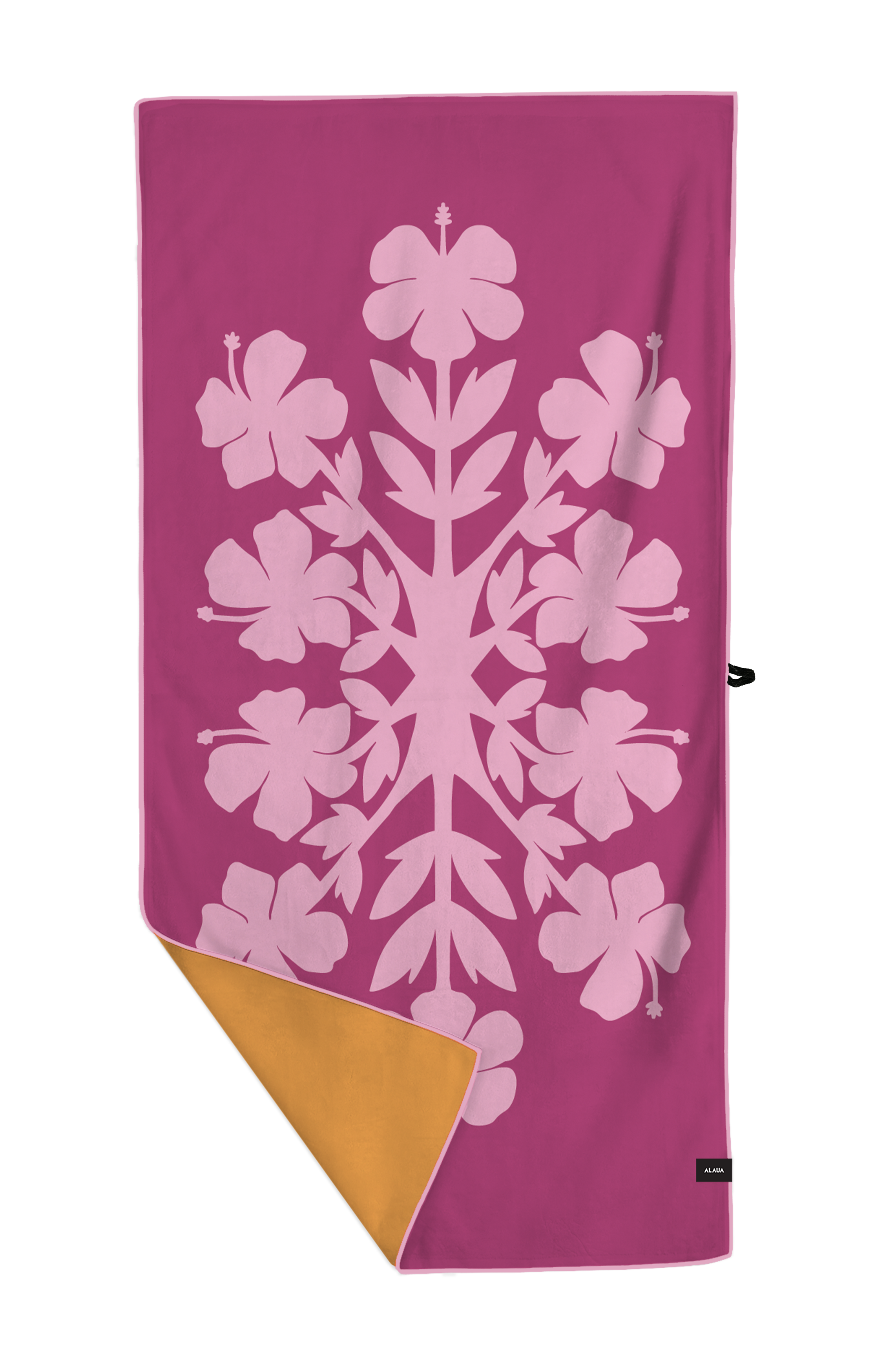 Hibiscus Hawaiian Quilt Anywhere Towel