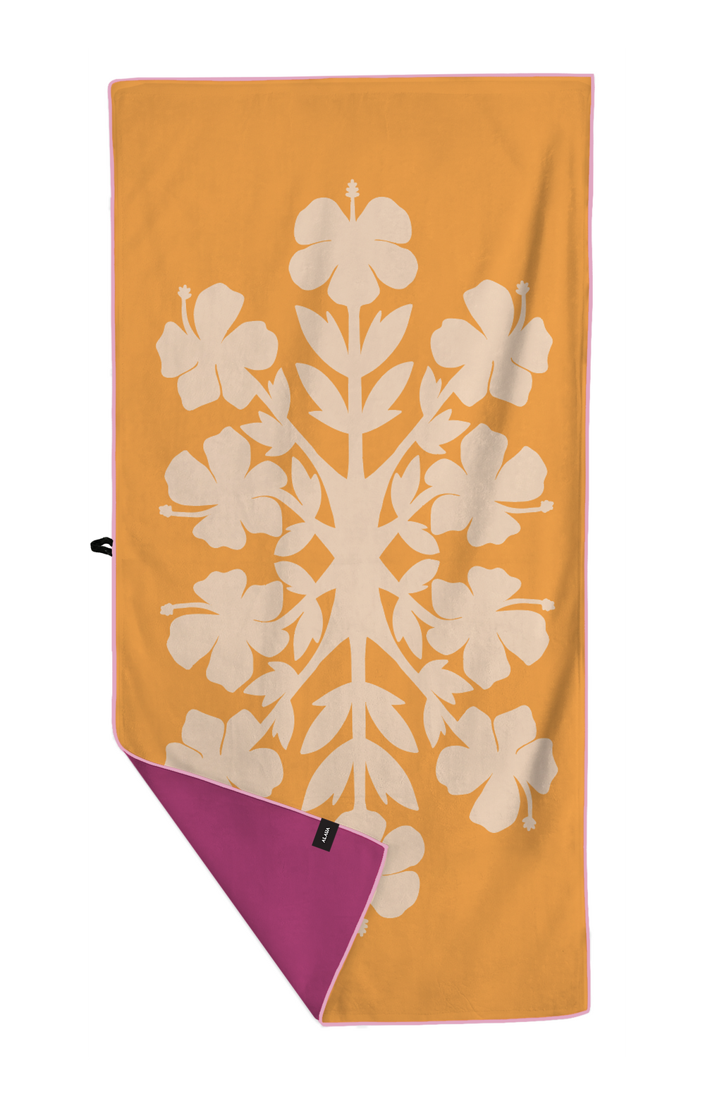 Hibiscus Hawaiian Quilt Anywhere Towel